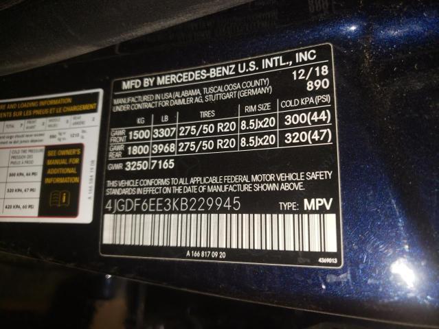 MERCEDES-BENZ GLS-CLASS GLS 450 4M 2019