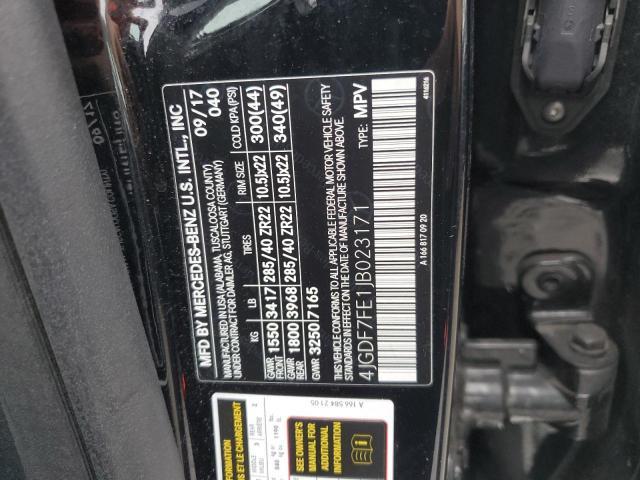 MERCEDES-BENZ GLS-CLASS GLS 63 AMG 2018