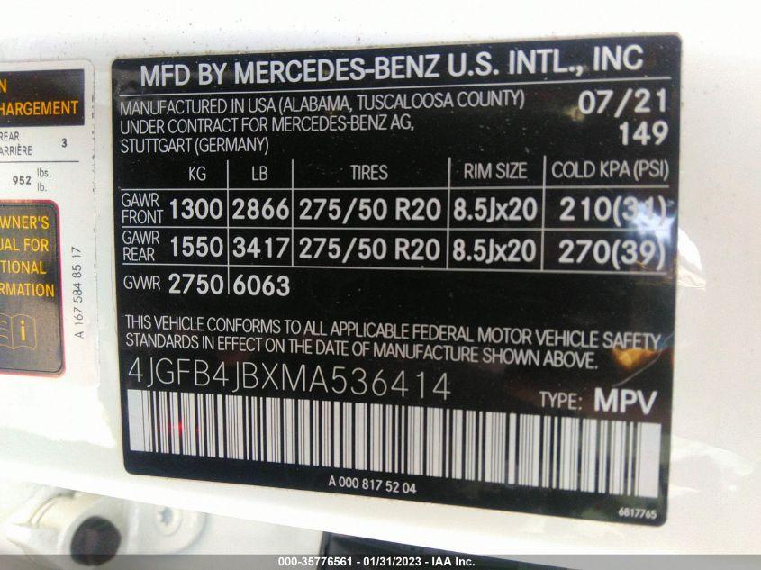 MERCEDES-BENZ GLE GLE 350 2021