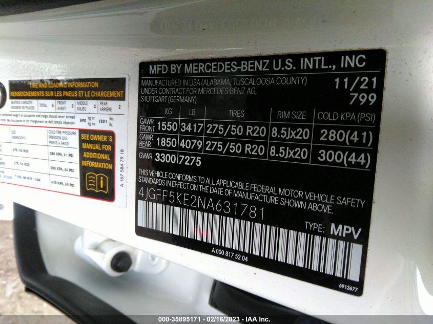 MERCEDES-BENZ GLS GLS 450 2022