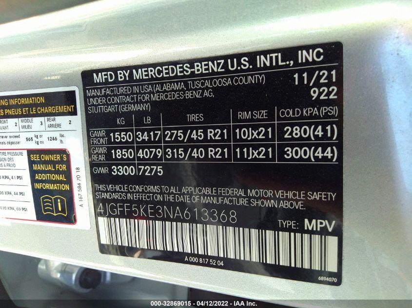 MERCEDES-BENZ GLS GLS 450 2022