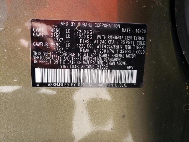 SUBARU OUTBACK PR 2021