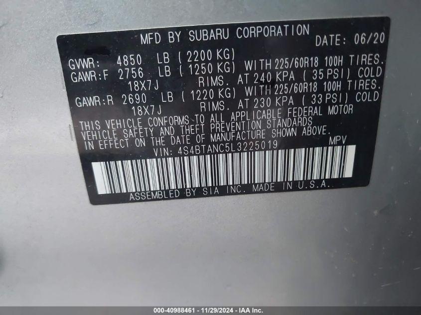 SUBARU OUTBACK LIMITED 2020