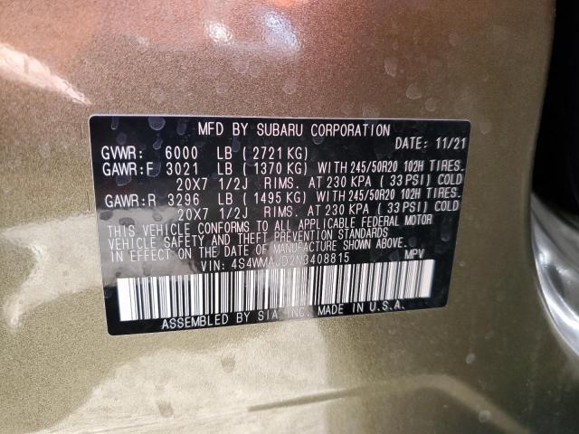 SUBARU ASCENT ONY  2022