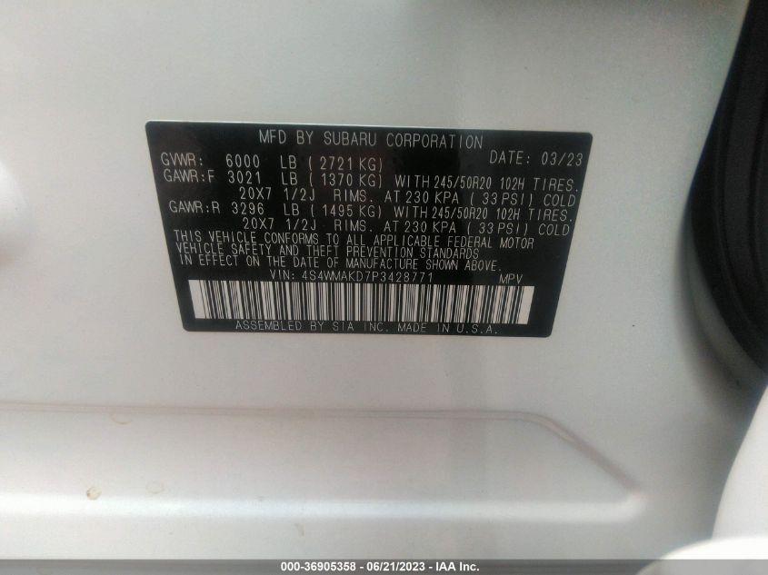 SUBARU ASCENT ONYX EDITION LIMITED 2023