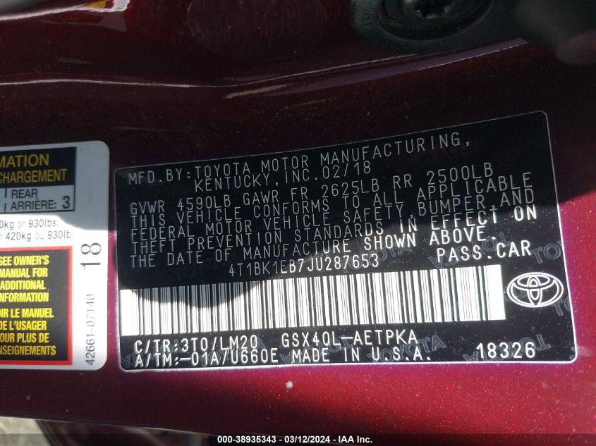 TOYOTA AVALON LIMITED 2018