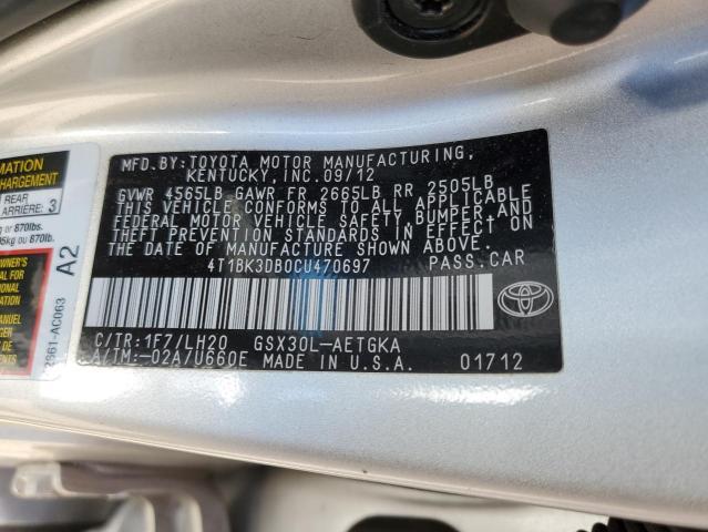 TOYOTA AVALON BAS 2012