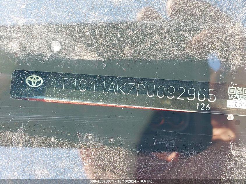 TOYOTA CAMRY LE 2023