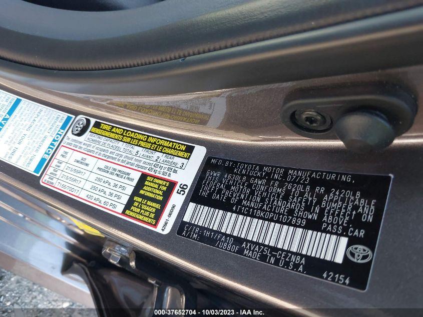 TOYOTA CAMRY LE 2023