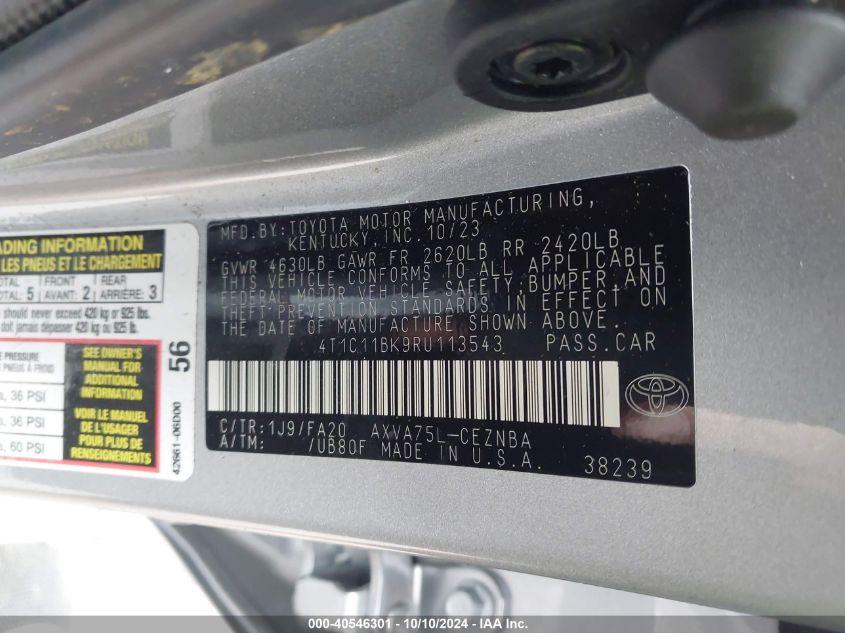 TOYOTA CAMRY LE 2024