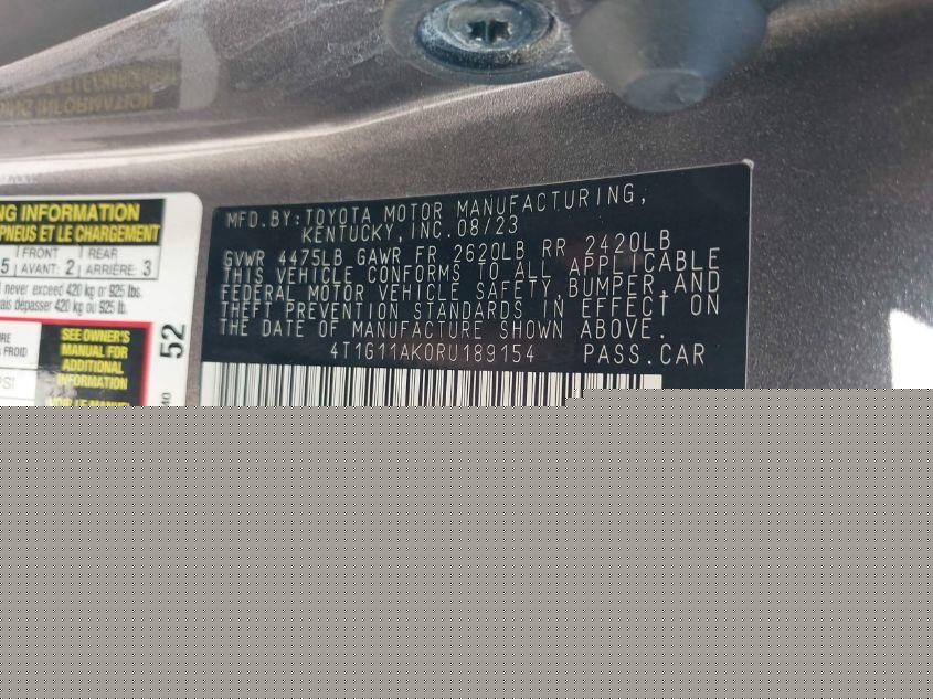 TOYOTA CAMRY SE 2024