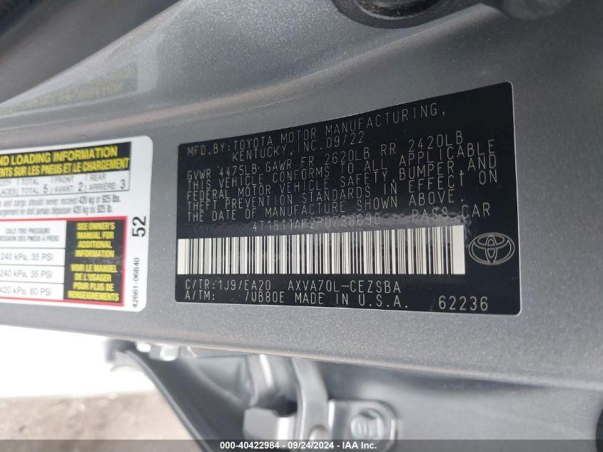 TOYOTA CAMRY SE 2023