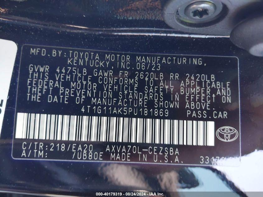 TOYOTA CAMRY SE NIGHT SHADE/SE 2023