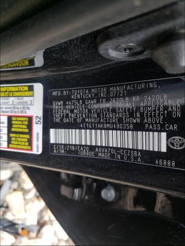 TOYOTA CAMRY SE 2021