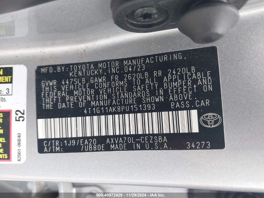 TOYOTA CAMRY SE 2023