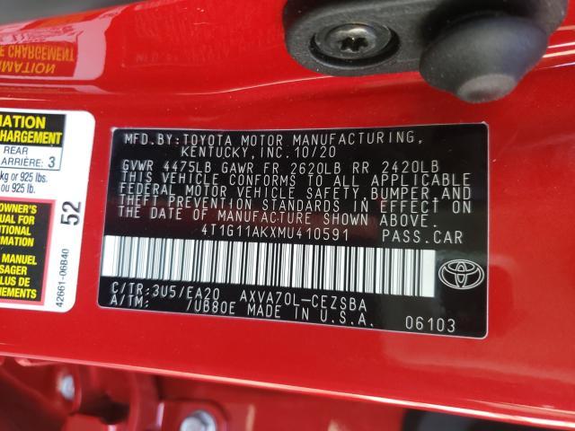 TOYOTA CAMRY SE 2021