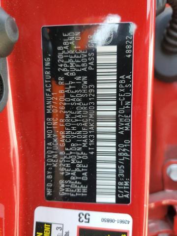 TOYOTA CAMRY XSE 2021