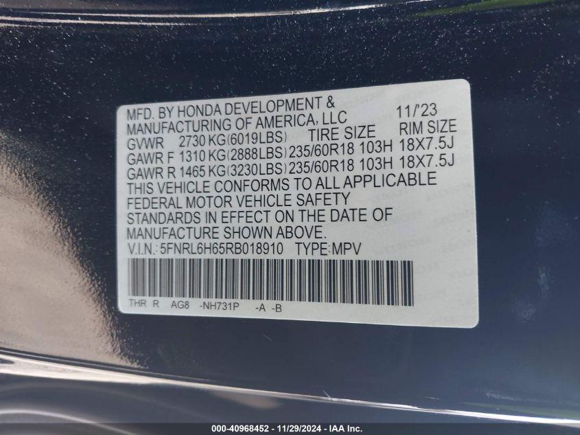 HONDA ODYSSEY EX-L 2024