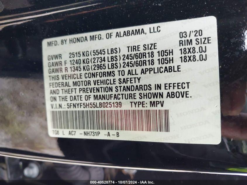 HONDA PILOT 2WD EX-L 2020