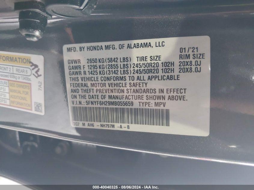 HONDA PILOT AWD SPECIAL EDITION 2021