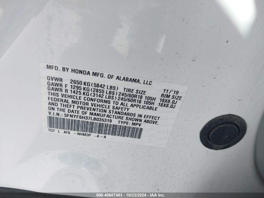 HONDA PILOT AWD EX 2020