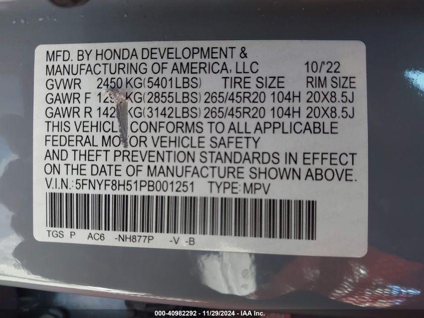 HONDA PASSPORT EXL 2023