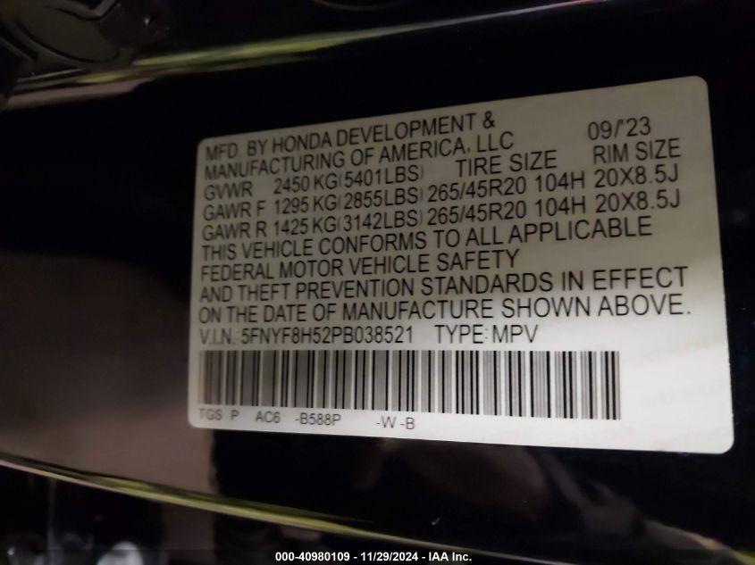 HONDA PASSPORT AWD EX-L 2023