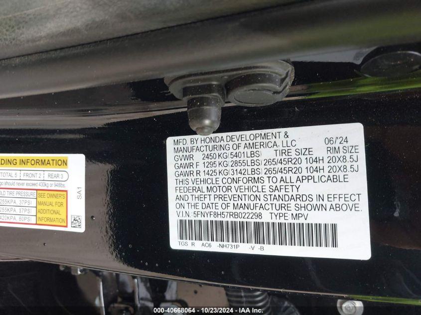 HONDA PASSPORT AWD EX-L 2024