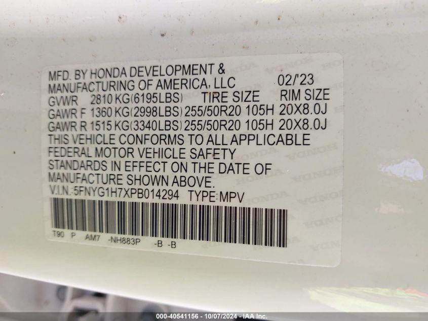 HONDA PILOT AWD TOURING 2023