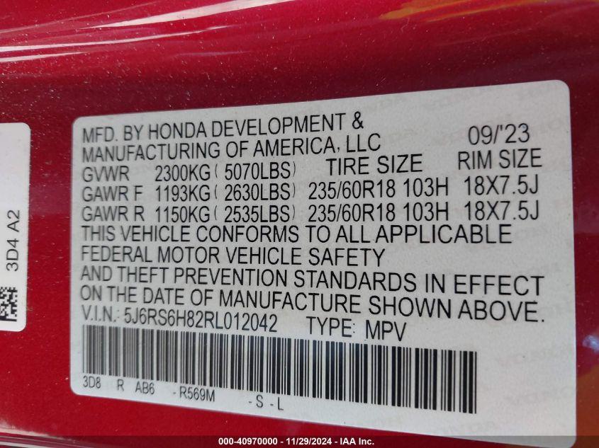 HONDA CR-V HYBRID SPORT-L 2024