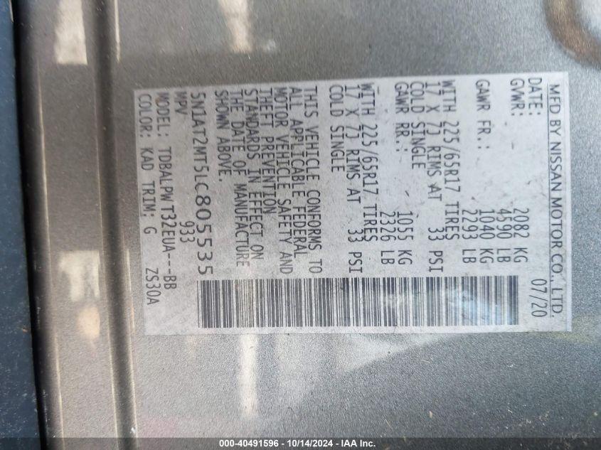 NISSAN ROGUE S FWD 2020