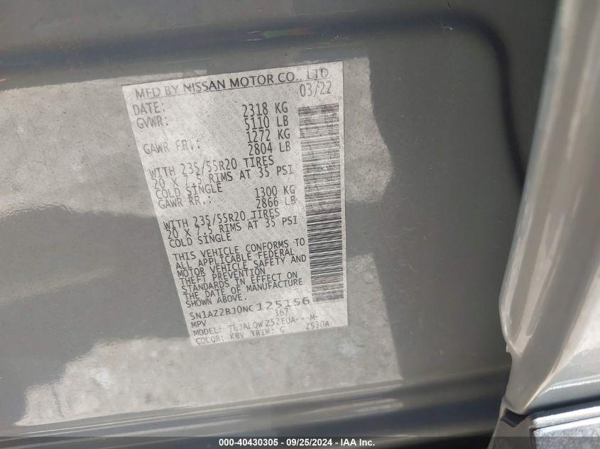 NISSAN MURANO SV FWD 2022