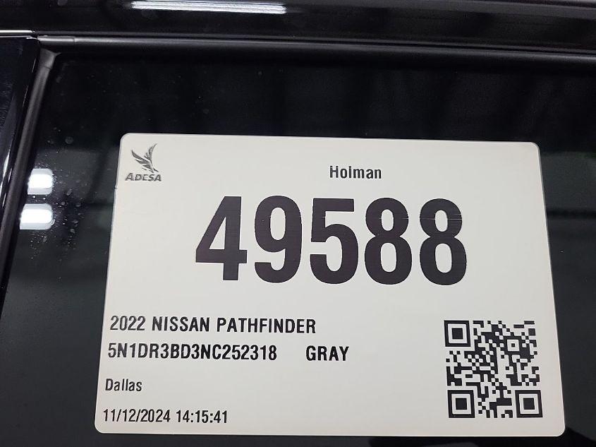 NISSAN PATHFINDER SV 4WD 2022