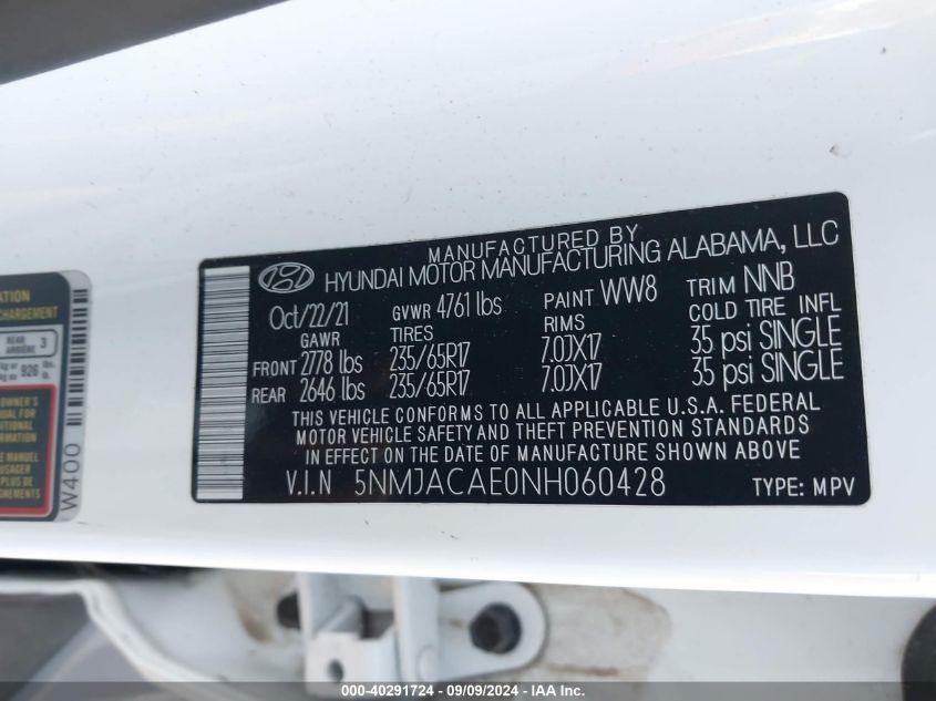 HYUNDAI TUCSON SE 2022