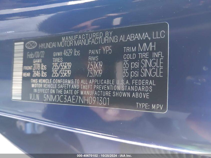 HYUNDAI TUCSON SEL 2022