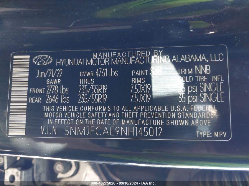 HYUNDAI TUCSON SEL 2022