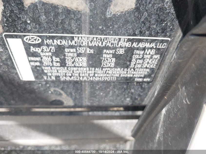 HYUNDAI SANTA FE SEL 2022