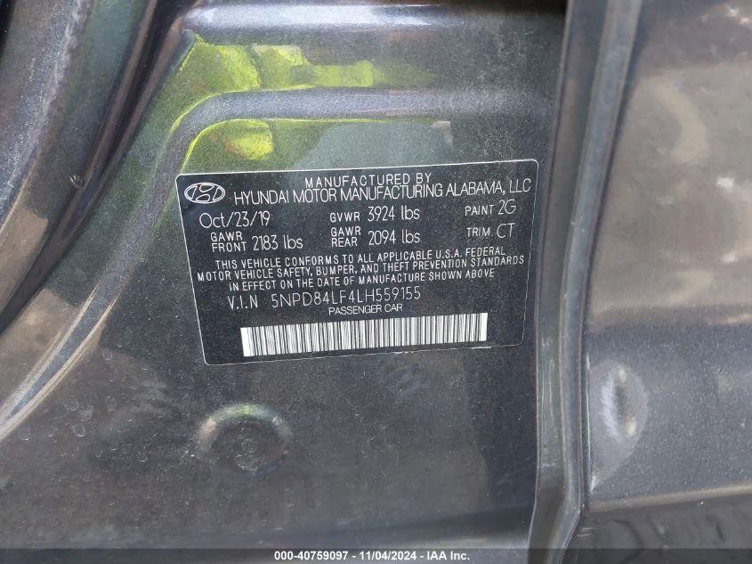 HYUNDAI ELANTRA SEL 2020