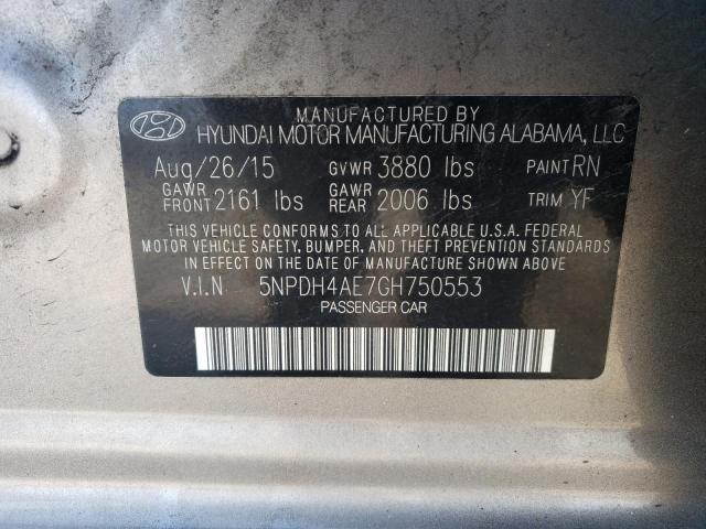 HYUNDAI ELANTRA SE 2016