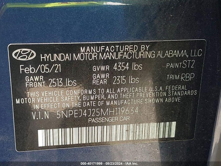 HYUNDAI SONATA SEL PLUS 2021