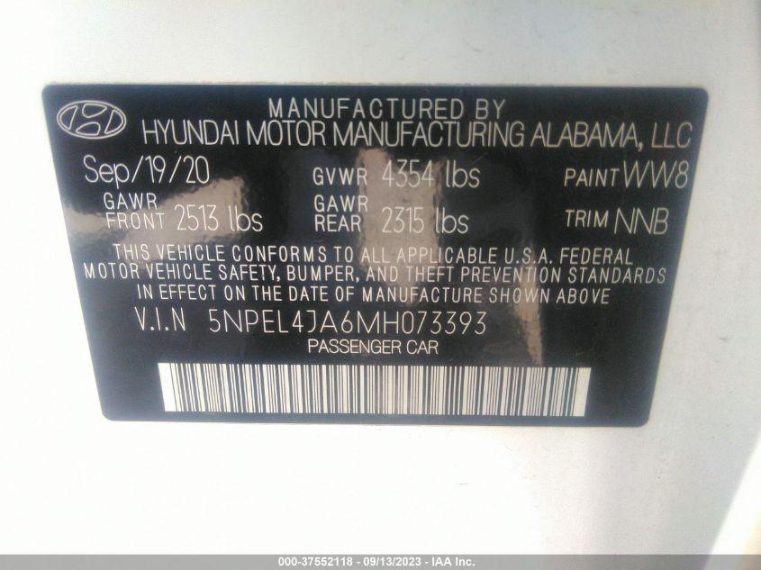 HYUNDAI SONATA SEL 2021