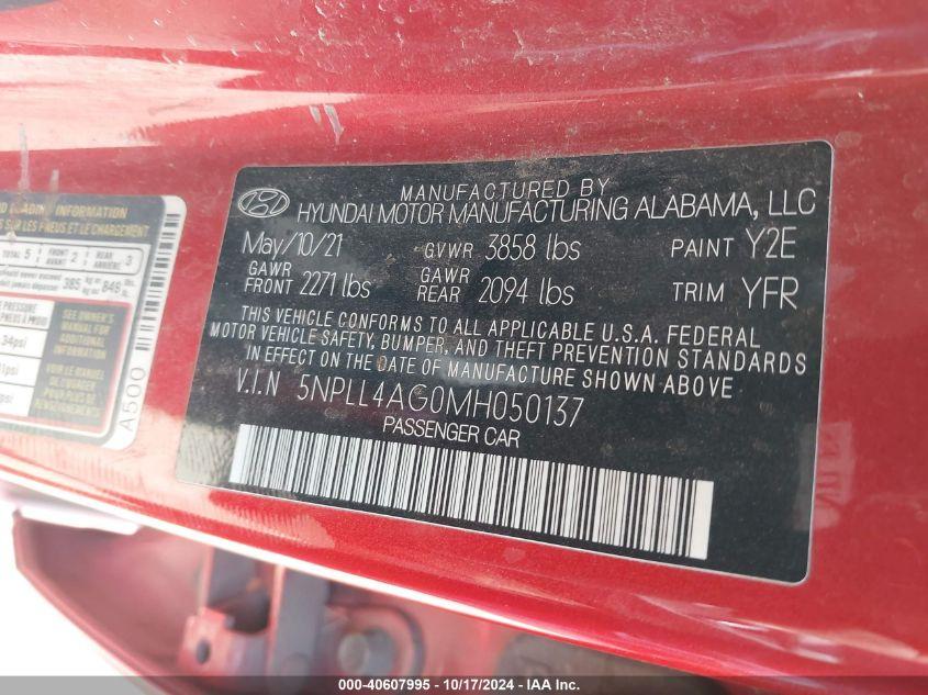 HYUNDAI ELANTRA SE 2021