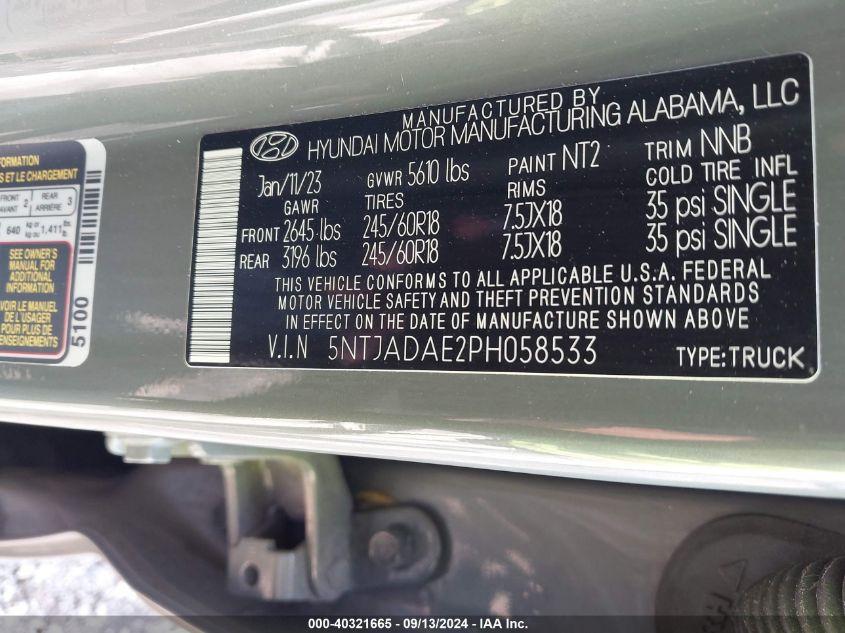 HYUNDAI SANTA CRUZ SE 2023