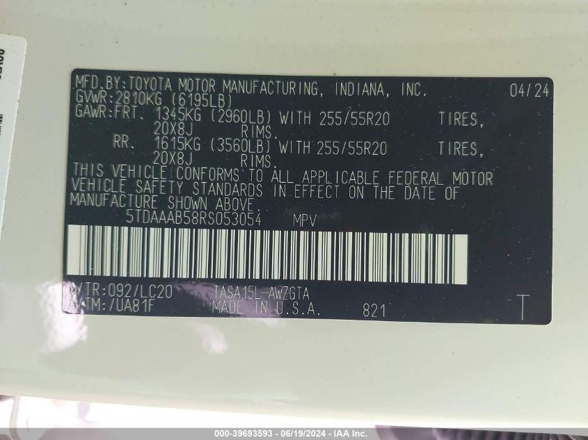 TOYOTA GRAND HIGHLANDER LIMITED 2024