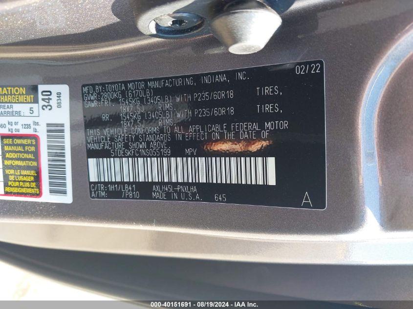 TOYOTA SIENNA PLATINUM 2022