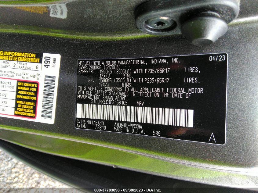 TOYOTA SIENNA XLE 2023