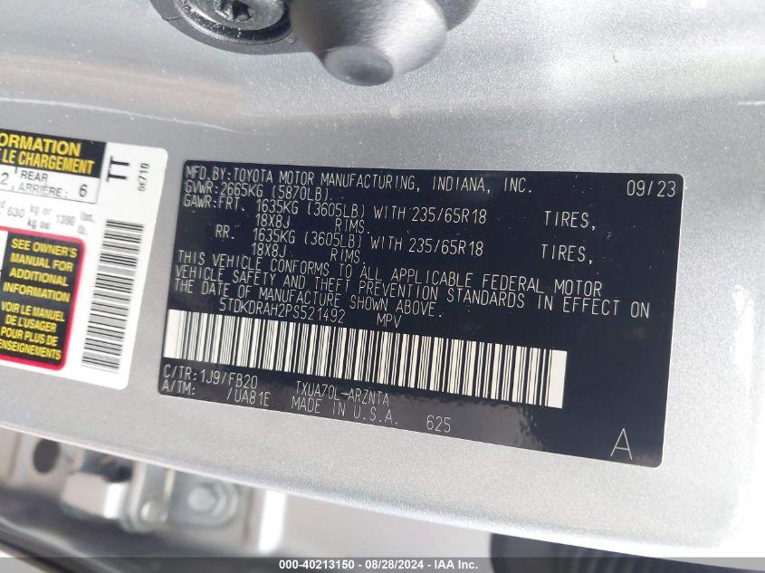 TOYOTA HIGHLANDER LE 2023