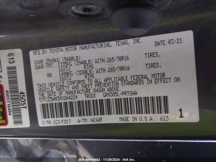 TOYOTA TACOMA TRD OFF-ROAD 2021