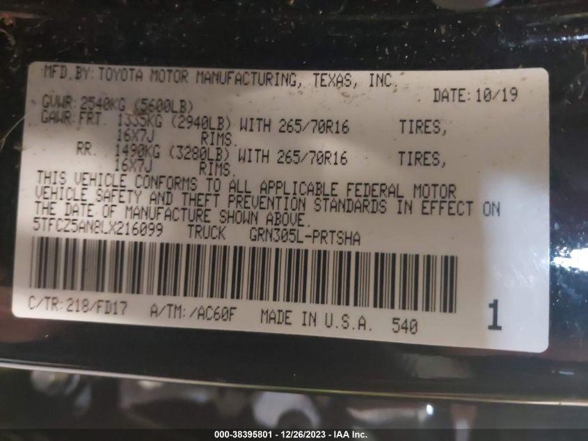 TOYOTA TACOMA TRD OFF-ROAD 2020