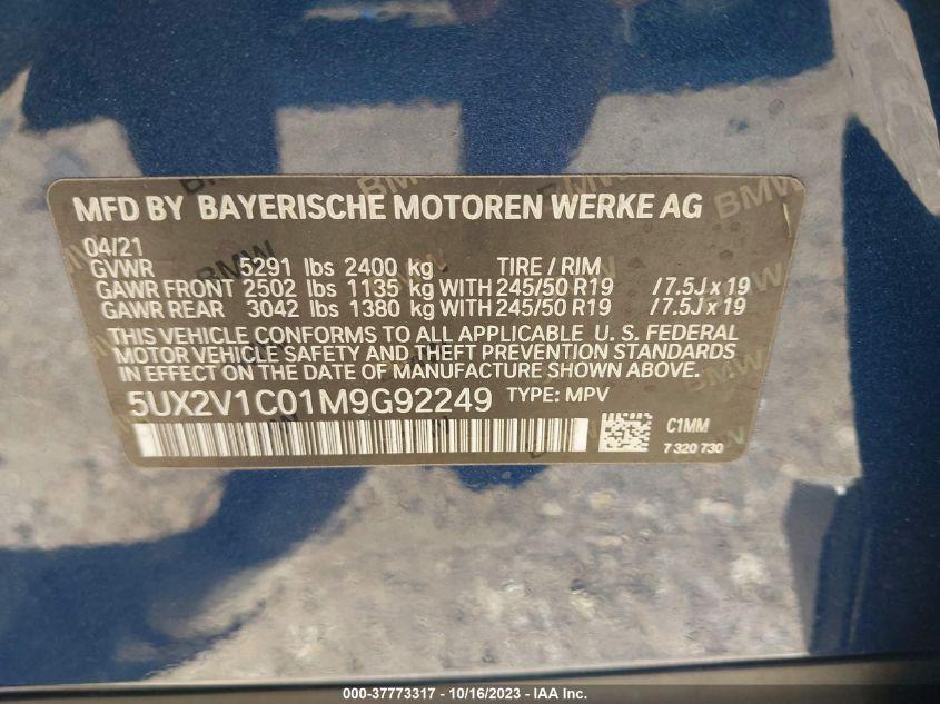 BMW X4 XDRIVE30I 2021